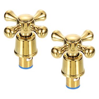 2 pc Faucet Tap Handle, Shower Knobs, Cold Faucet Knob Handles, Cross-Arm Faucet Tap Replacement