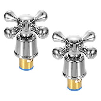 2 pc Faucet Tap Handle, Shower Knobs, Cold Faucet Knob Handles, Cross-Arm Faucet Tap Replacement