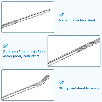 Stainless Steel Coffee Latte Art Pen, 6Pcs 5.31" Coffee Fancy Tool for Latte Espresso Decorating