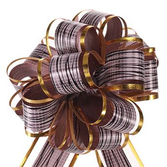 5 pc 6 Inch Large Pull Bow Gift Wrapping Bows Ribbon Bows for Wedding Baskets