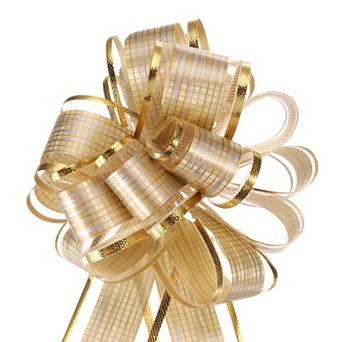 5 pc 6 Inch Large Pull Bow Gift Wrapping Bows Ribbon Bows for Wedding Baskets