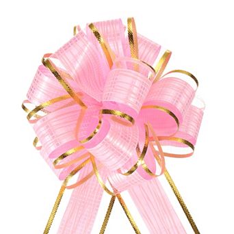 5 pc 6 Inch Large Pull Bow Gift Wrapping Bows Ribbon Bows for Wedding Baskets