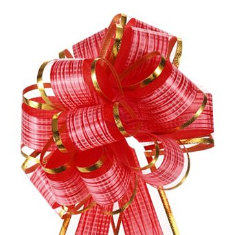 5 pc 6 Inch Large Pull Bow Gift Wrapping Bows Ribbon Bows for Wedding Baskets