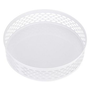 Lazy Susan Organizer, Carbon Steel Turntable Rotating Spice Rack Organizer with Adjustable Height