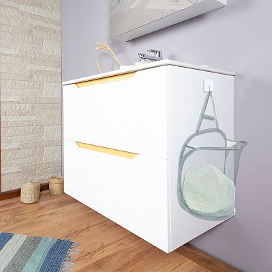 3Pcs Hanging Laundry Hamper Foldable Mesh Laundry Basket with Hooks for Home Storage, Camping Trip