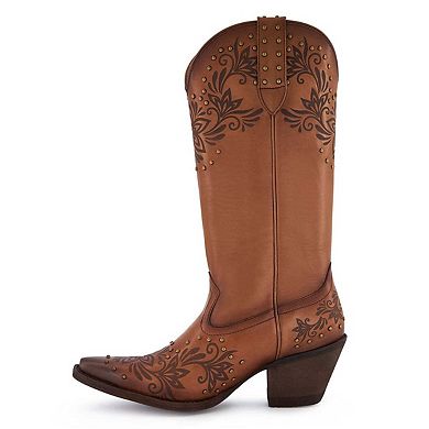 Women Premium Leather Western Boots By Forastero