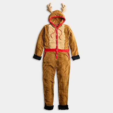 Men's Long Sleeve Reindeer Antler Hoodie Romphim