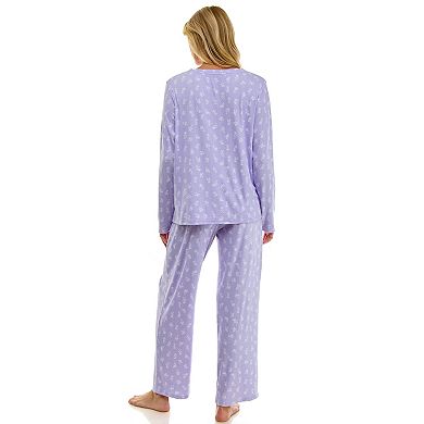 Petite Croft & Barrow® 2-pc. Cozy Luxe Pajama Top & Pajama Pants Set