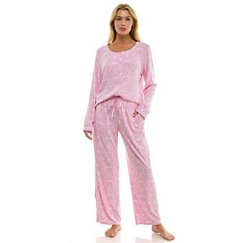 Petite Croft & Barrow® 2 pc Cozy Luxe Pajama Top & Pajama Pants Set
