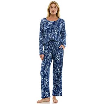 Women's Croft & Barrow® Valentine's Day Henley Short Sleeve Pajama Top & Pajama Pants Set