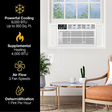 Whirlpool 8,000 BTU Window Air Conditioner with Heat