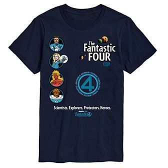 Big & Tall Marvel The Fantastic Four First Steps Collage Graphic Tee