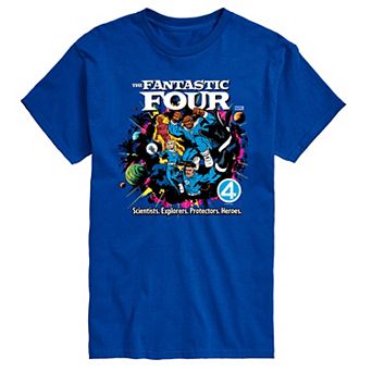 Big & Tall Marvel The Fantastic Four First Steps Scientists. Explorers. Protectors. Heroes. Graphic Tee