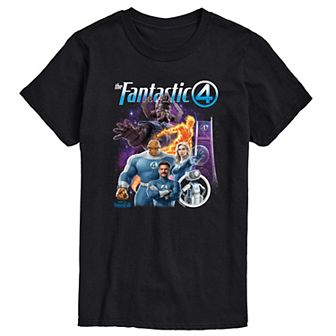 Big & Tall Marvel The Fantastic Four First Steps Bootleg Graphic Tee