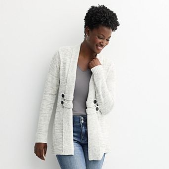 Women's Apt. 9® Long Sleeve Sweater Cardigan