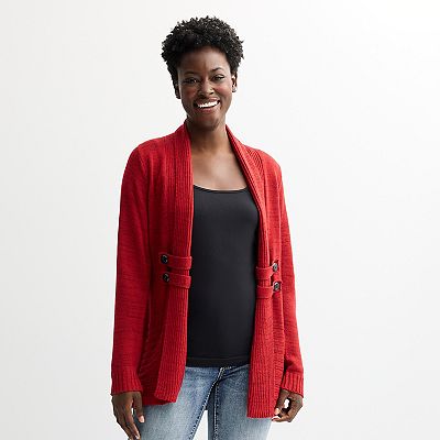 Women's Apt. 9® Long Sleeve Sweater Cardigan