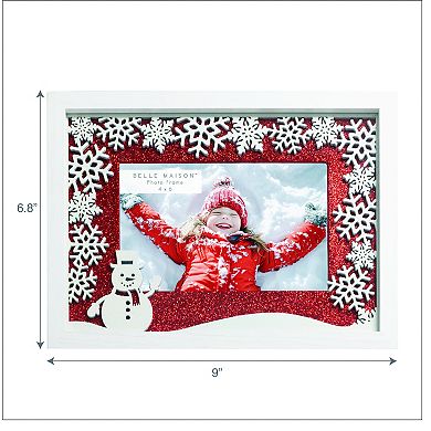 Red Snowman Table Top Photo Frame