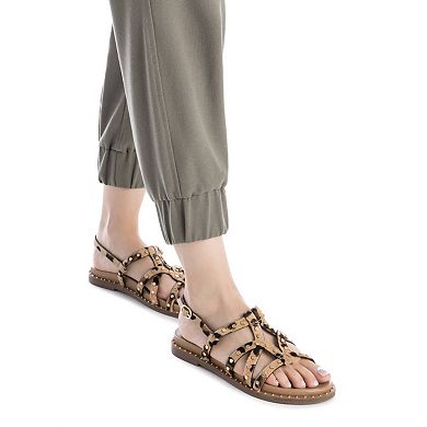 Carmela Leather Women's Fashion Sandals By XTI 162392