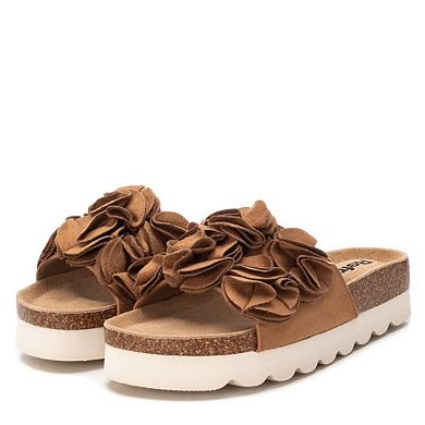Women's Suede Flat Sandals By XTI 171719