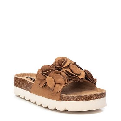 Women's Suede Flat Sandals By XTI 171719