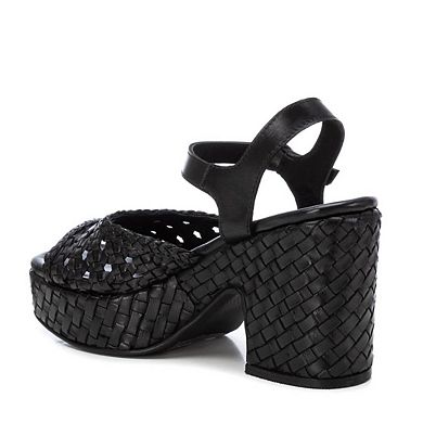 Carmela Leather Collection Women's Heeled Sandals By XTI 161637