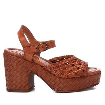 Carmela Leather Collection Women's Heeled Sandals By XTI 161637
