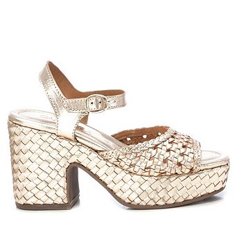 Carmela Leather Collection Women's Heeled Sandals By XTI 161637