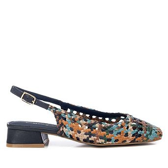 Carmela Leather Women's Slingback Braided Sandals By XTI 162185