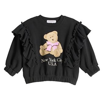 Baby & Toddler Girl Grayson Threads Kids The Label Bear Graphic Pullover