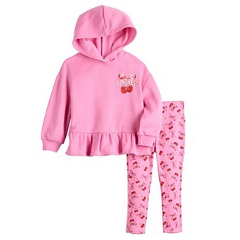 Baby & Toddler Girl Grayson Threads Kids The Label 2 pc Kindness Hoodie & Legging Set