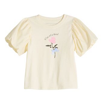 Baby & Toddler Girl Grayson Threads Kids The Label Rose Bubble Short Sleeve Tee