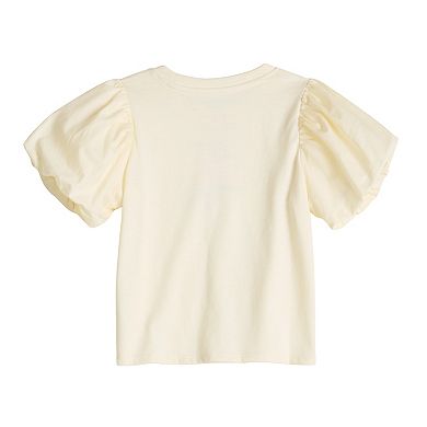 Baby & Toddler Girl Grayson Threads Kids The Label Rose Bubble Short Sleeve Tee