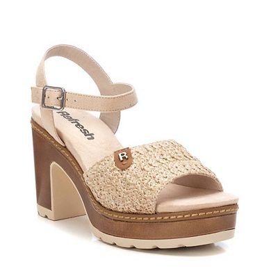 Women's Ankle Strap Heeled Sandals Refresh By Xti 172704