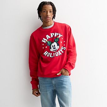 Men's Disney's Mickey Mouse Light Up Fleece Sweatshirt