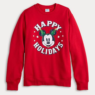 Men's Disney's Mickey Mouse Light Up Fleece Sweatshirt