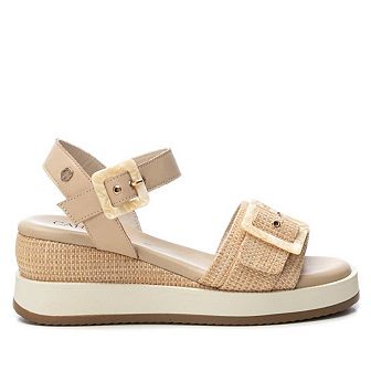 Carmela Leather Women's Wedge Sandals By XTI 162227