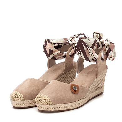 Refresh Women's Espadrilles With Wide Ribbon Laces 172541