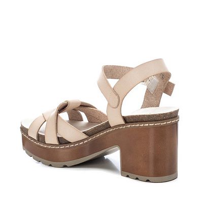 Women's Casual Heeled Platform Sandals By XTI 170786