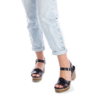 Women's Casual Heeled Platform Sandals By XTI 170786