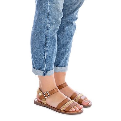 Women's Casual Flat Strappy Sandals By XTI 170807
