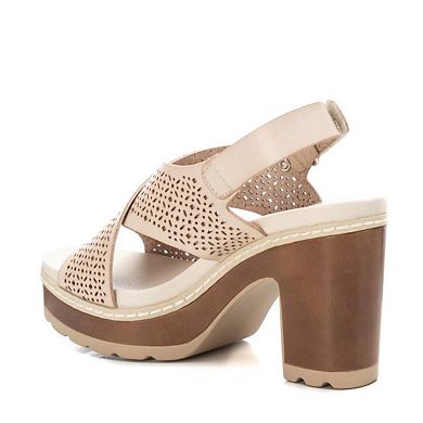 Women's Cross Strap Heeled Sandals By XTI 170778