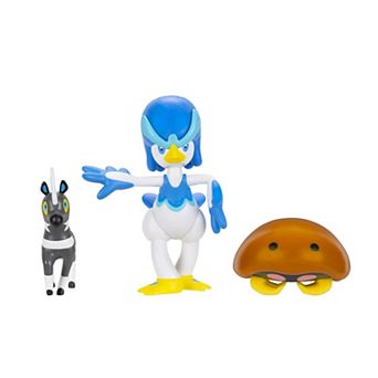 Pokemon 3 pk Battle Figure Set with Blitzle, Kabuto & Quaxwell