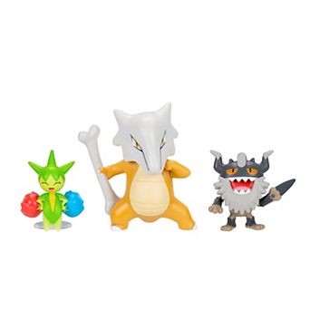 Pokemon 3 pk Battle Figure Set with Roselia, Perrserker & Marowak
