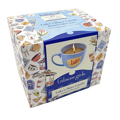 Insight Editions Gilmore Girls Luke's Diner Coffee Cup Candle with Dual Wicks