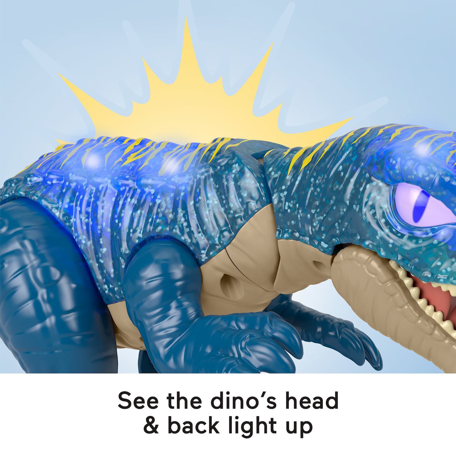 Детские фигурки IMAGINEXT Jurassic World Growl & Glow Baryonyx Dinosaur Toy with Lights & Sounds — фото 4