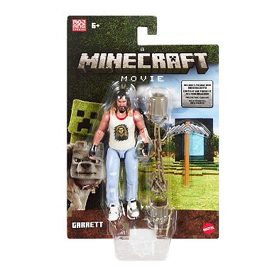 Mattel Minecraft Garrett Action Figure & Accessories Toy Set Inspired by Movie