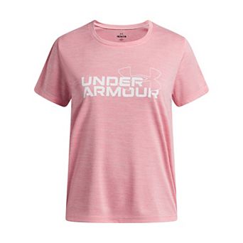 Girls 7-18 Under Armour Tech™ Twist Wordmark Logo Short Sleeve Tee