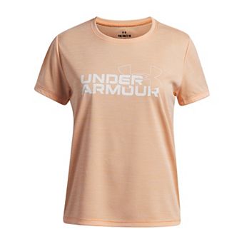 Girls 7-18 Under Armour Tech™ Twist Wordmark Logo Short Sleeve Tee