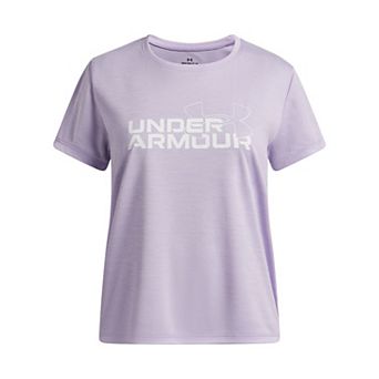 Girls 7-18 Under Armour Tech™ Twist Wordmark Logo Short Sleeve Tee