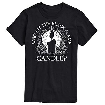 Disney's Hocus Pocus Big & Tall Who Lit The Black Flame Candle? Graphic Tee